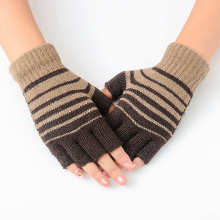 Novo design de meio algodão de algodão de dedos artrite luvas de inverno luvas para aluno